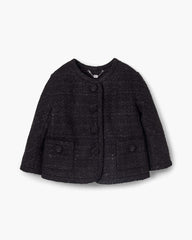Tweed Backwards Lady Jacket Black