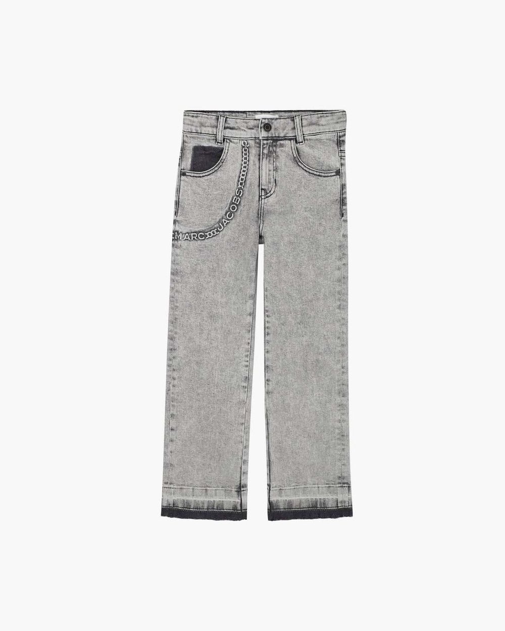 The Trompe Loeil Chain Jeans Black
