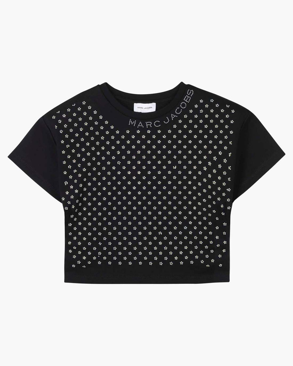 The Crystal Daisy Cropped Shirt Black
