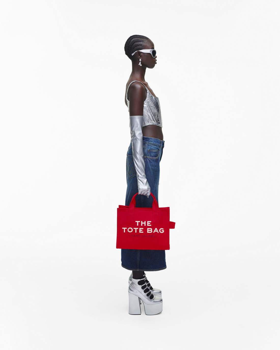 The Canvas Medium Tote Bag True Red