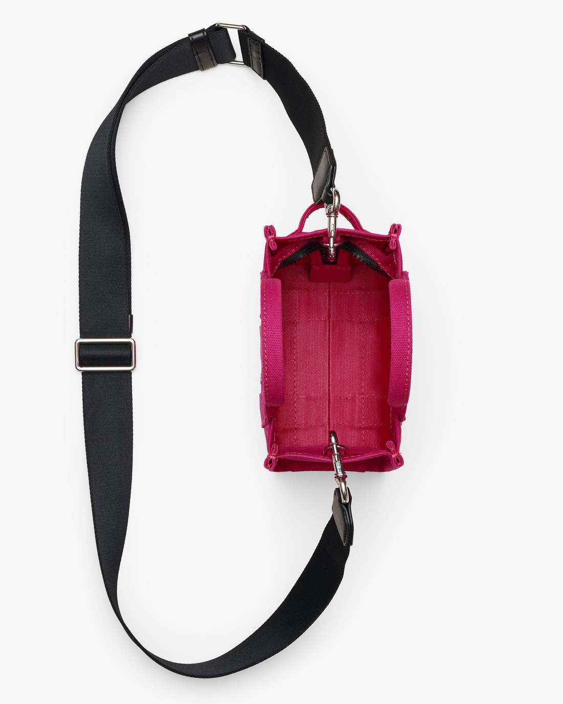 The Canvas Crossbody Tote Bag Raspberry Pink