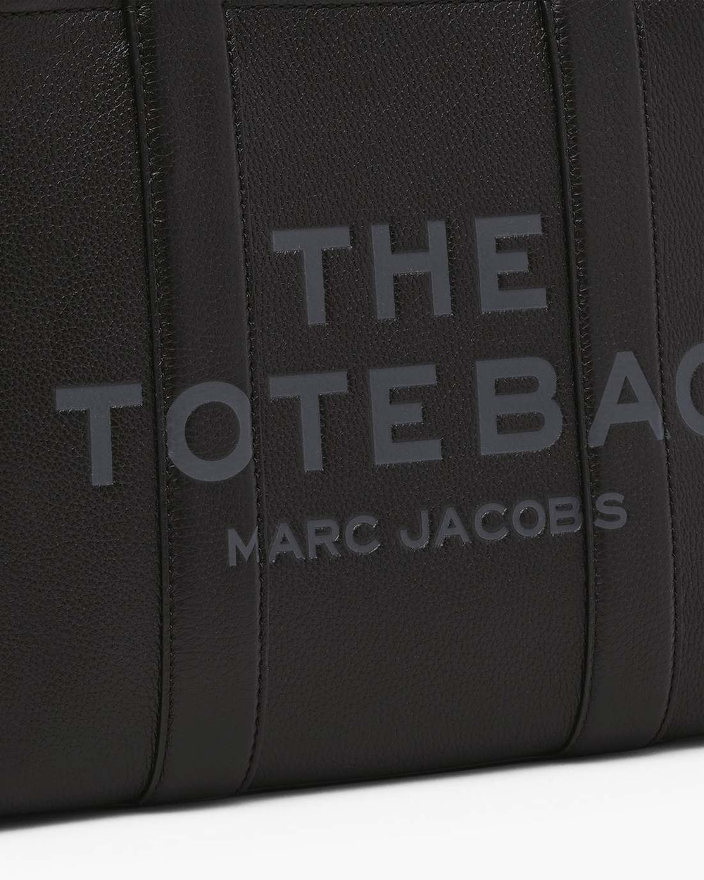 The Leather Medium Tote Bag Black