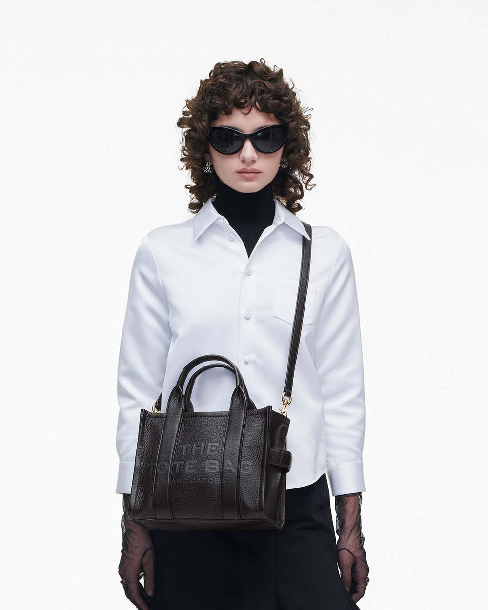 The Leather Small Tote Bag Black