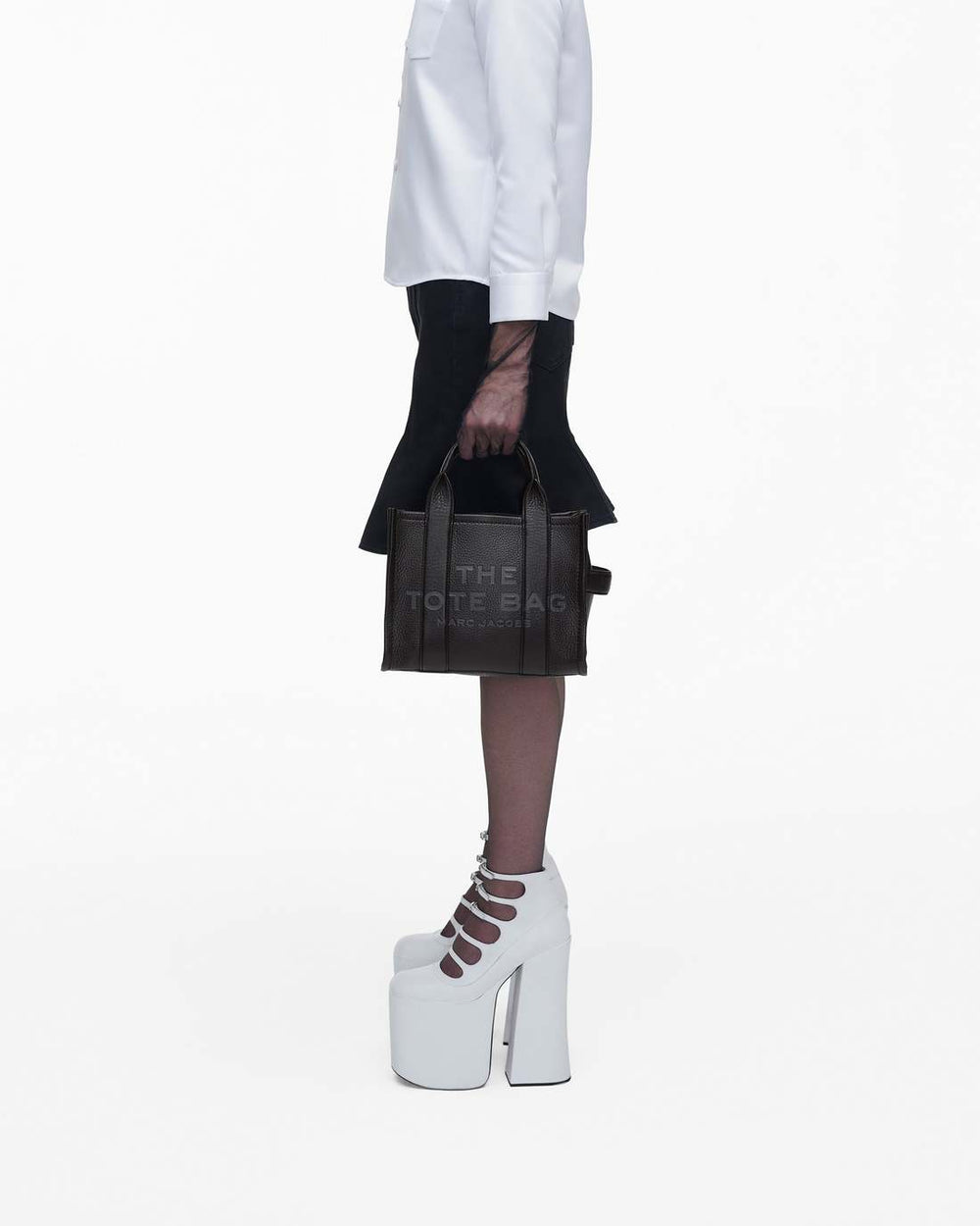 The Leather Small Tote Bag Black