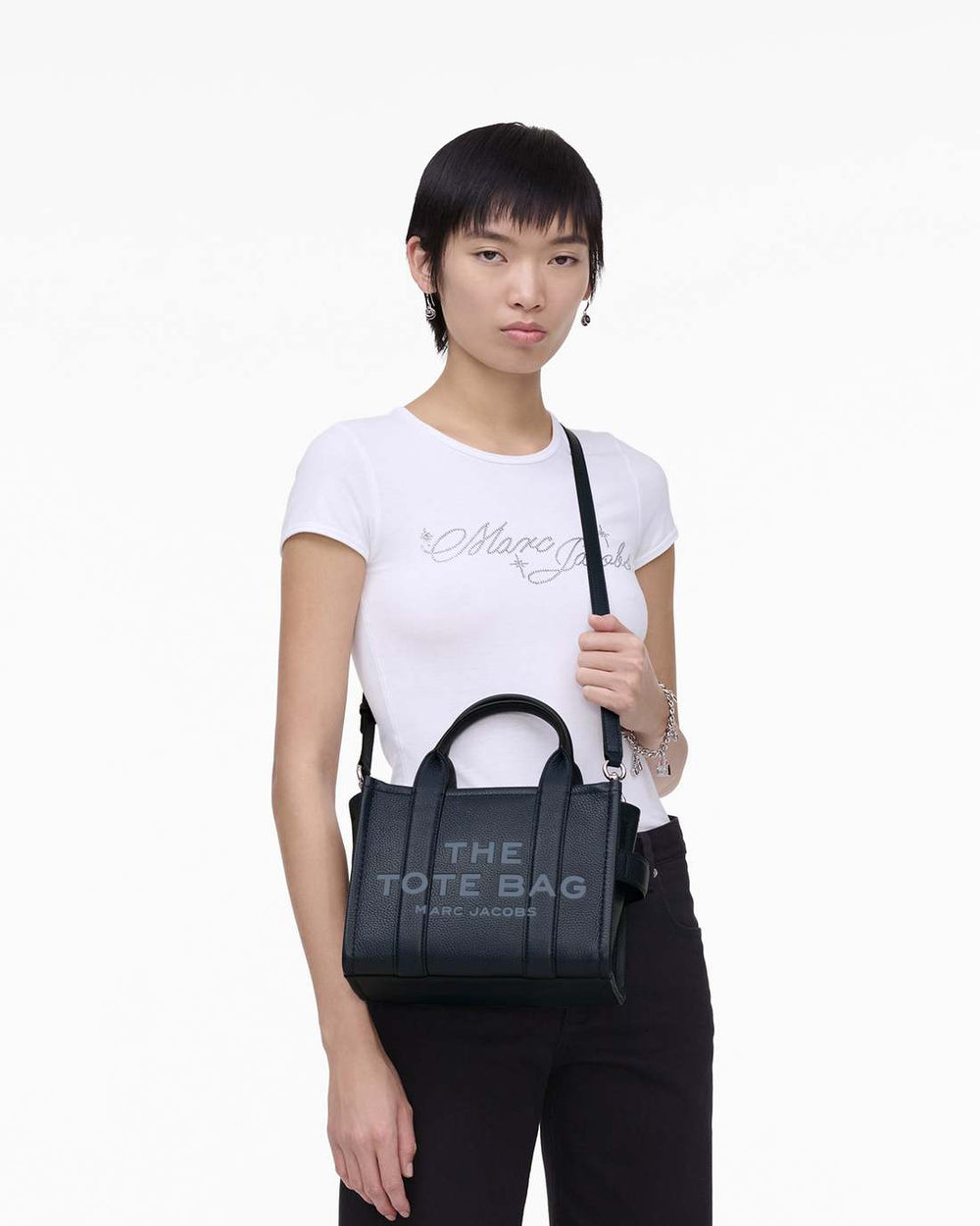 The Leather Small Tote Bag Blue Sea
