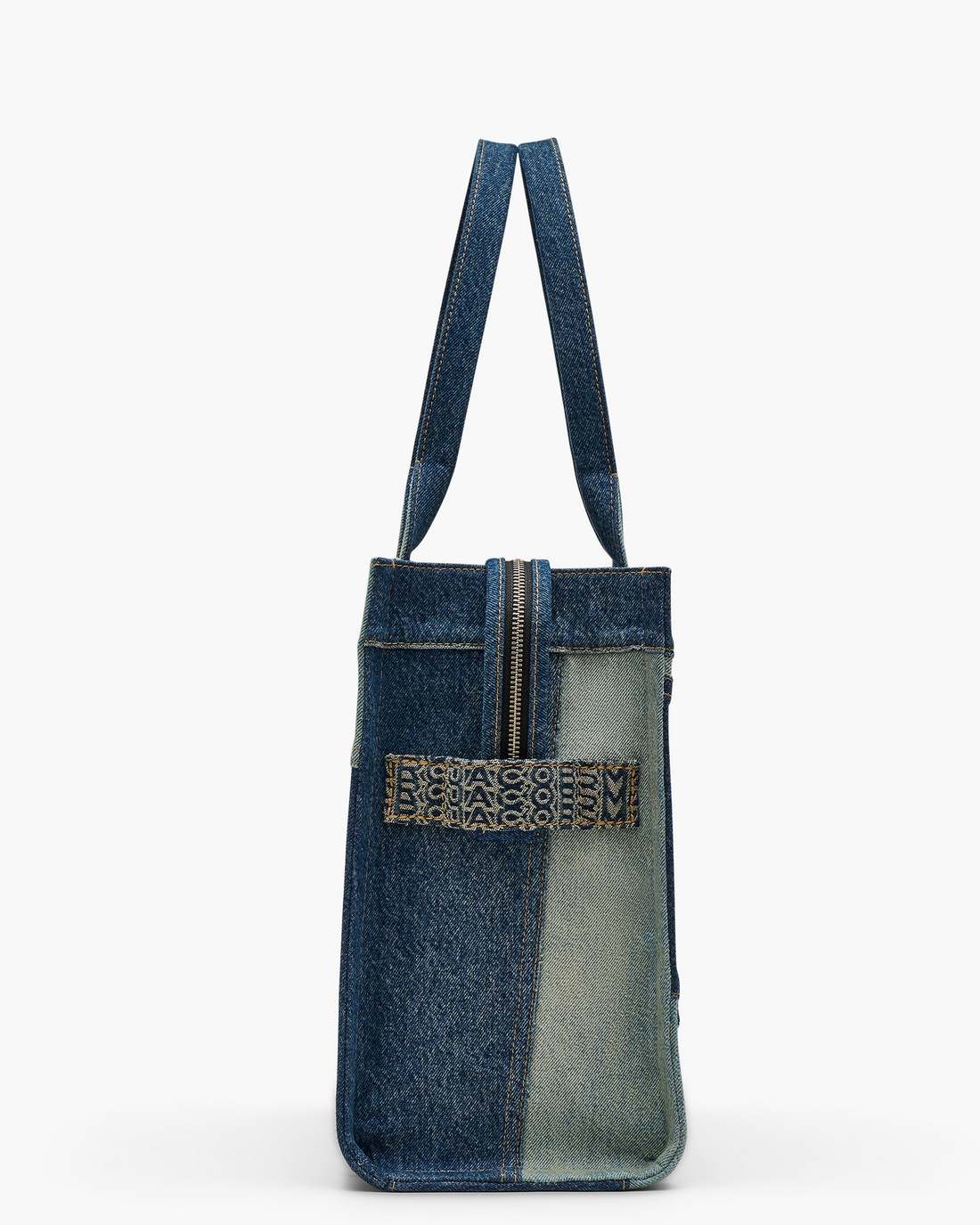 The Deconstructed Denim Large Tote Bag Indigo Multi