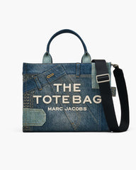 The Deconstructed Denim Medium Tote Bag Indigo Multi