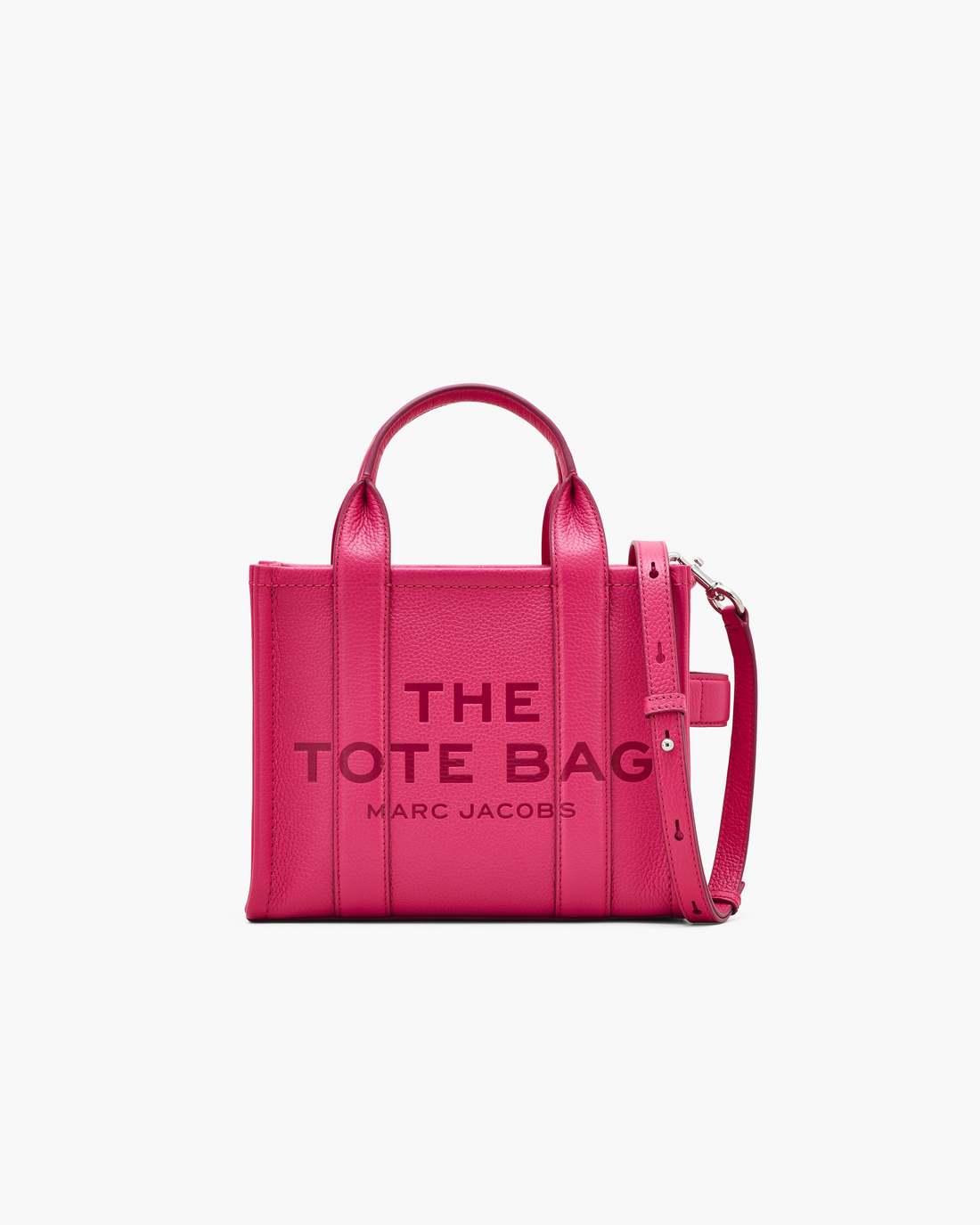 The Leather Small Tote Bag Raspberry Pink