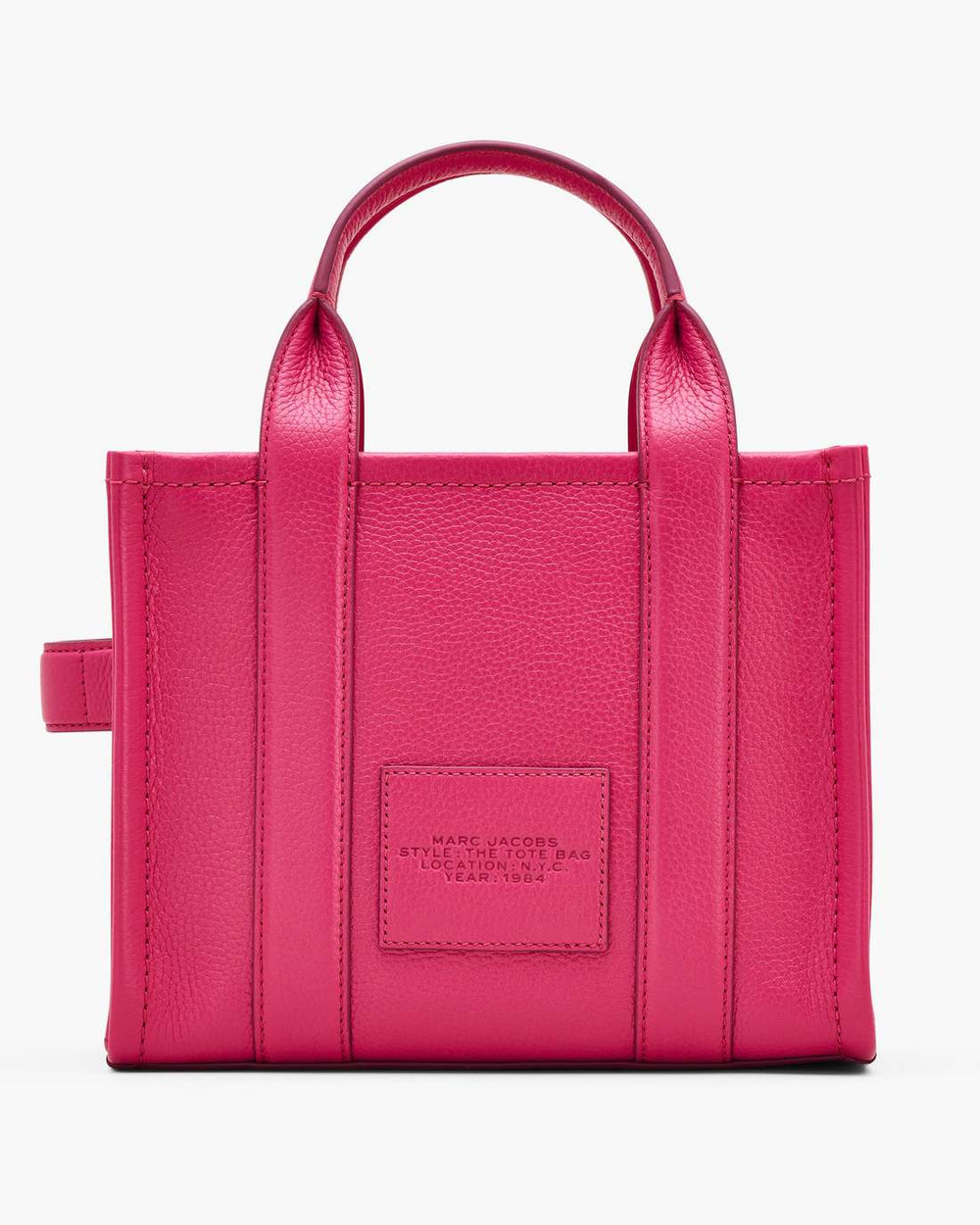 The Leather Small Tote Bag Raspberry Pink
