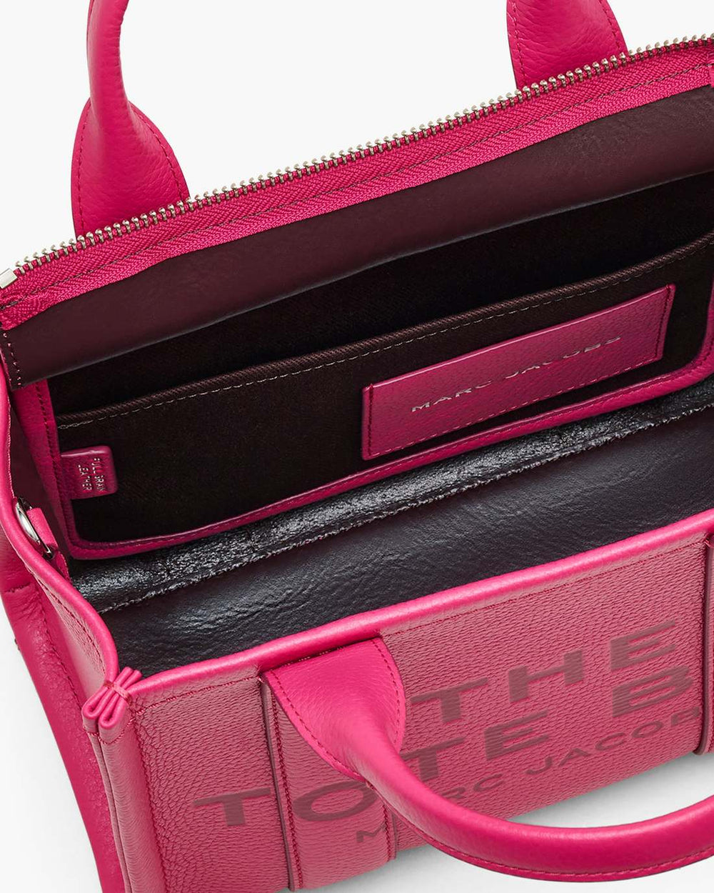 The Leather Small Tote Bag Raspberry Pink