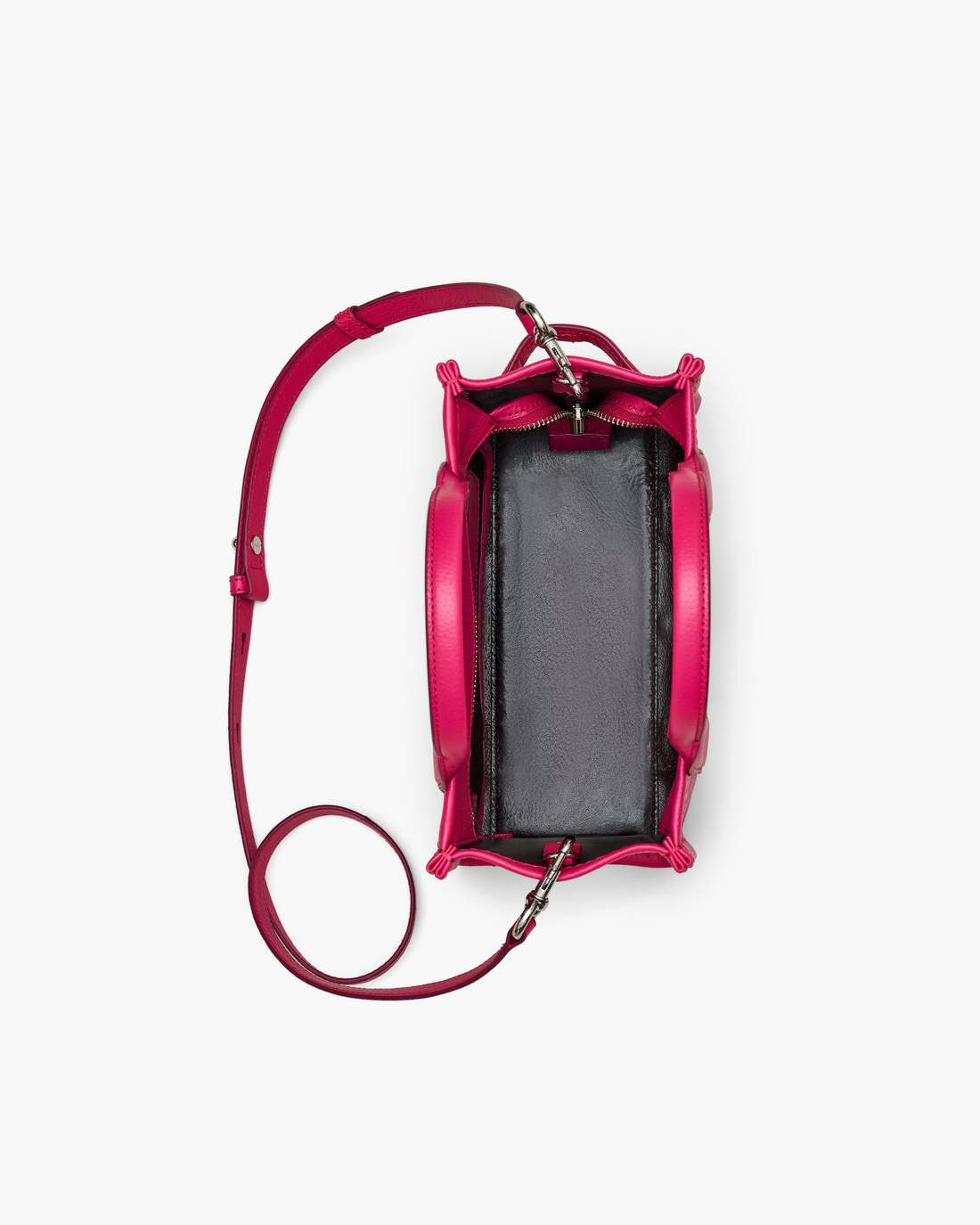 The Leather Small Tote Bag Raspberry Pink