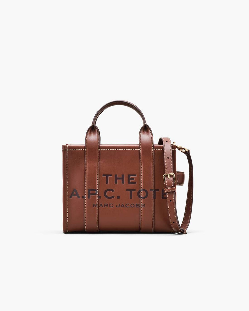 The A.P.C. X Marc Jacobs Leather Small Tote Bag Hazelnut