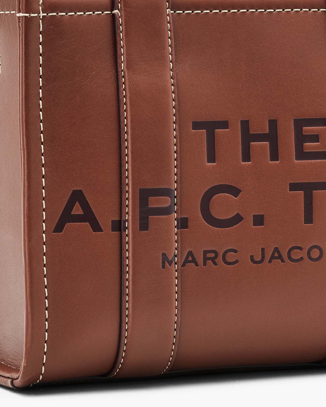 The A.P.C. X Marc Jacobs Leather Small Tote Bag Hazelnut