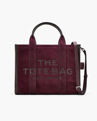 The Suede Medium Tote Bag Dark Plum