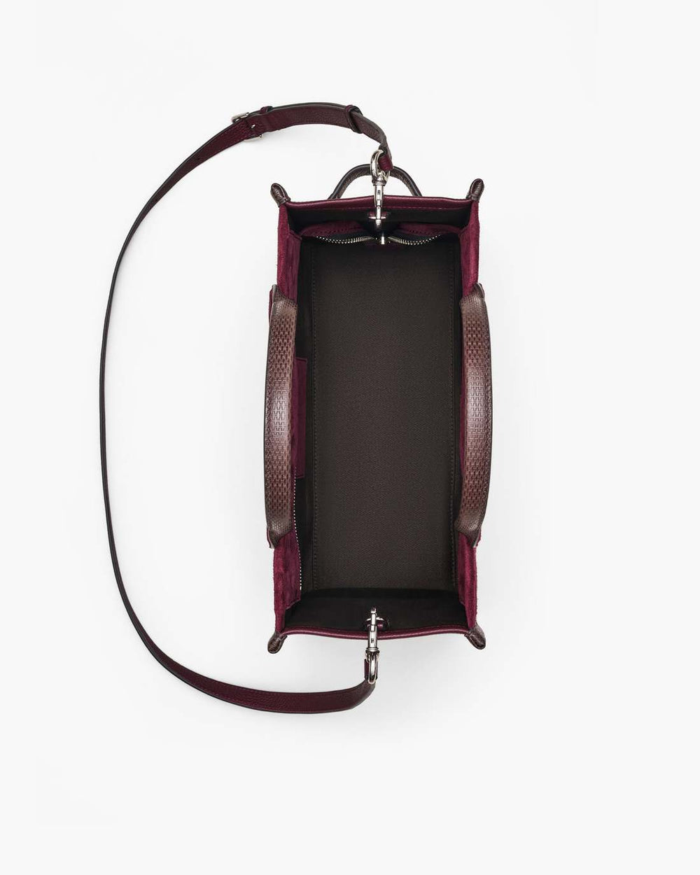 The Suede Medium Tote Bag Dark Plum