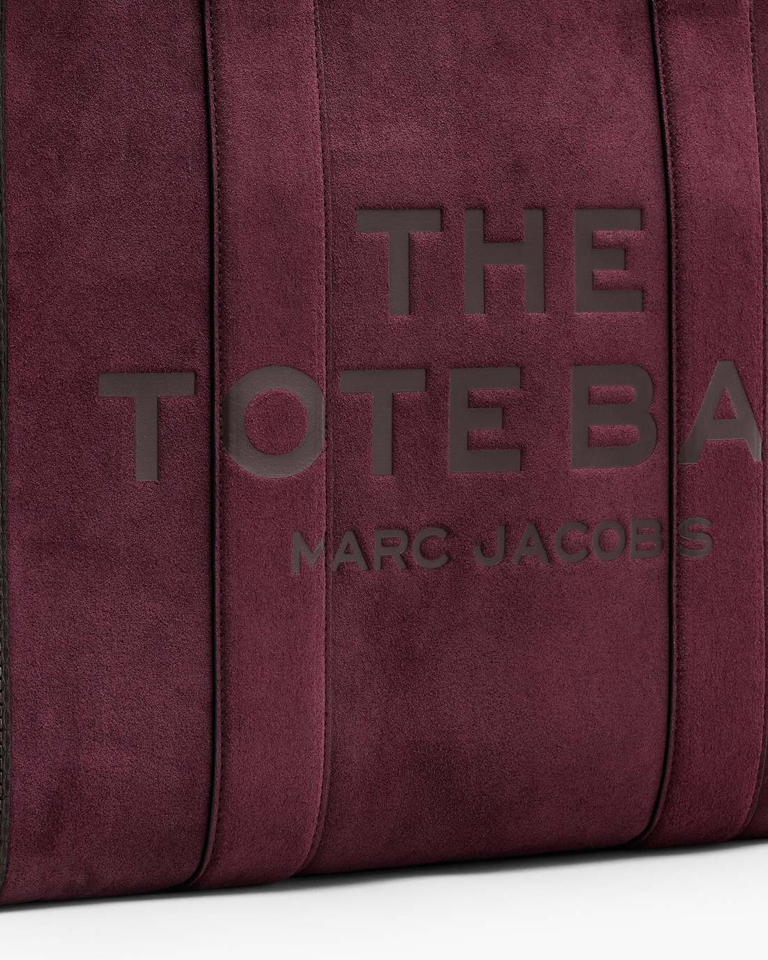 The Suede Large Tote Bag Dark Plum