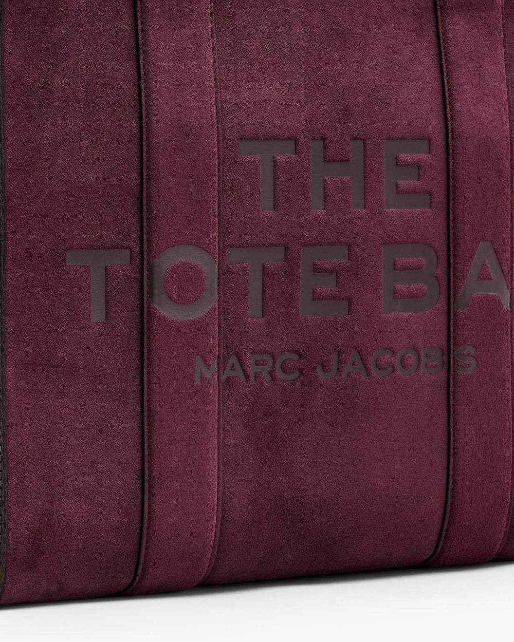 The Suede Large Tote Bag Dark Plum