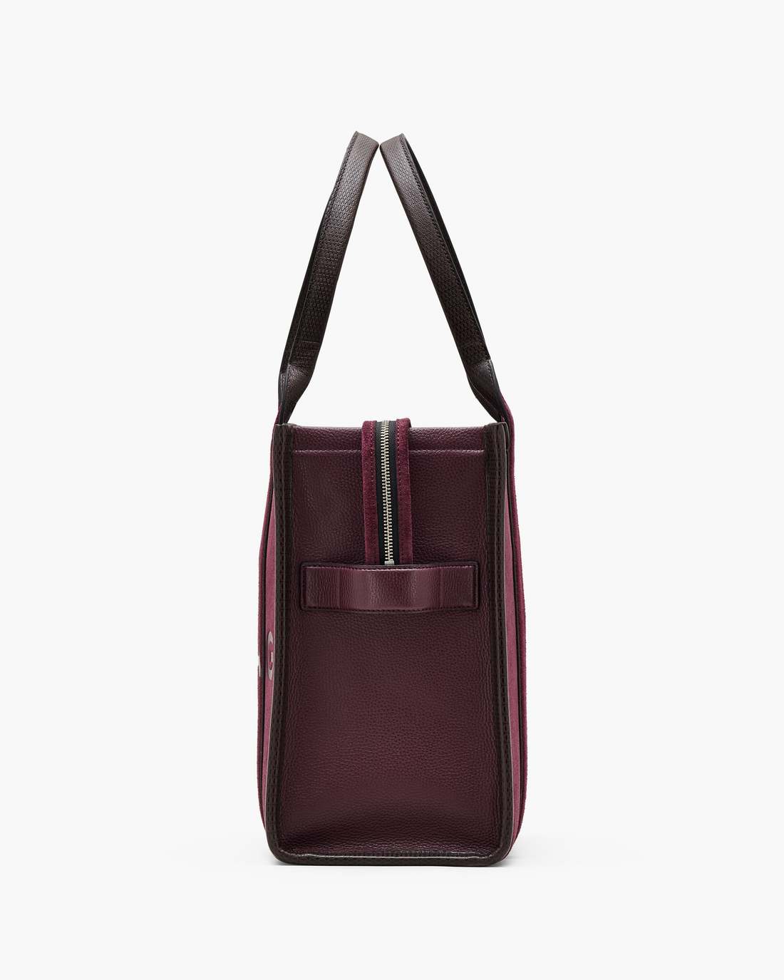 The Suede Large Tote Bag Dark Plum