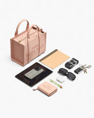 The Leather Small Tote Bag Argan Oil