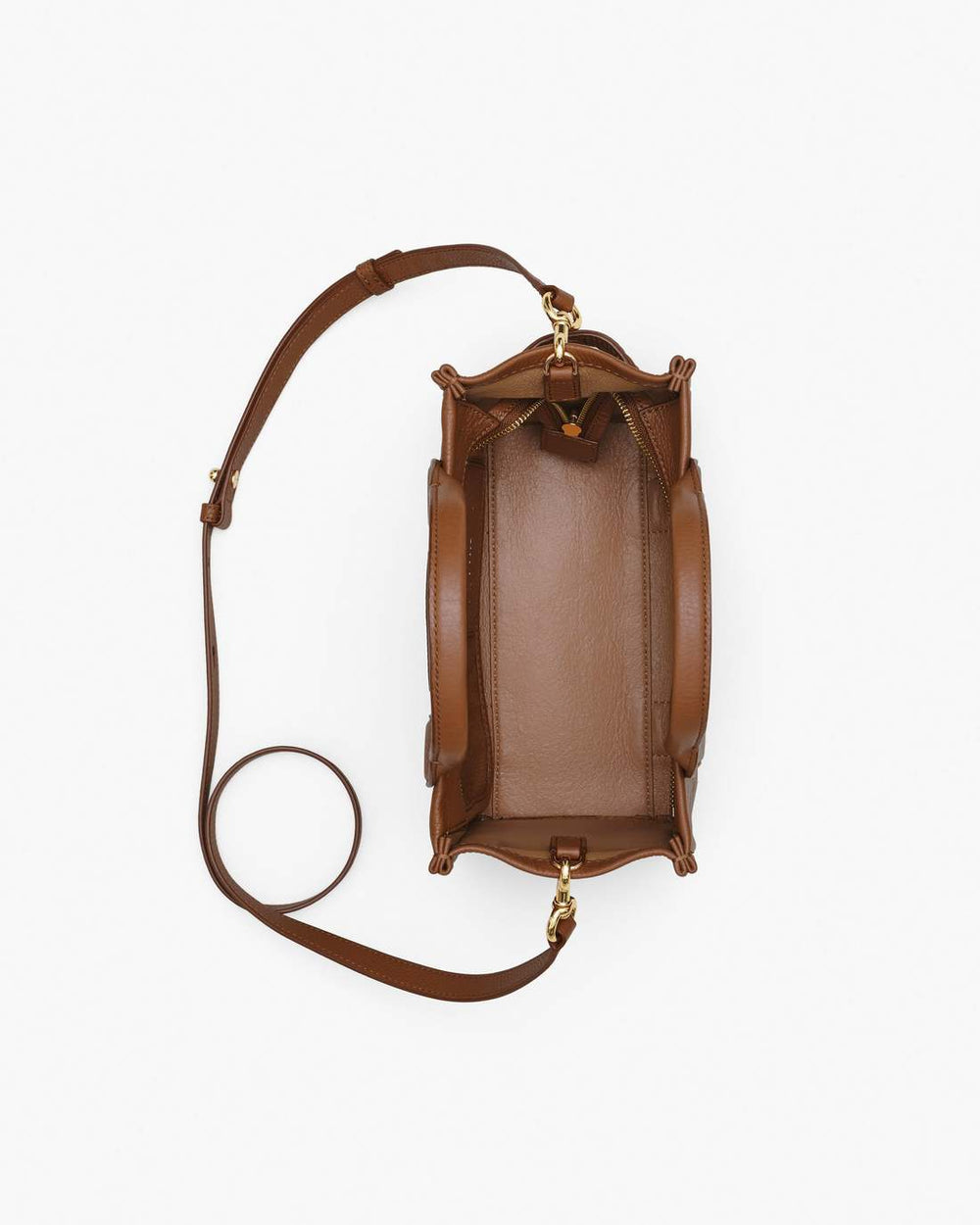 The Leather Small Tote Bag Argan Oil