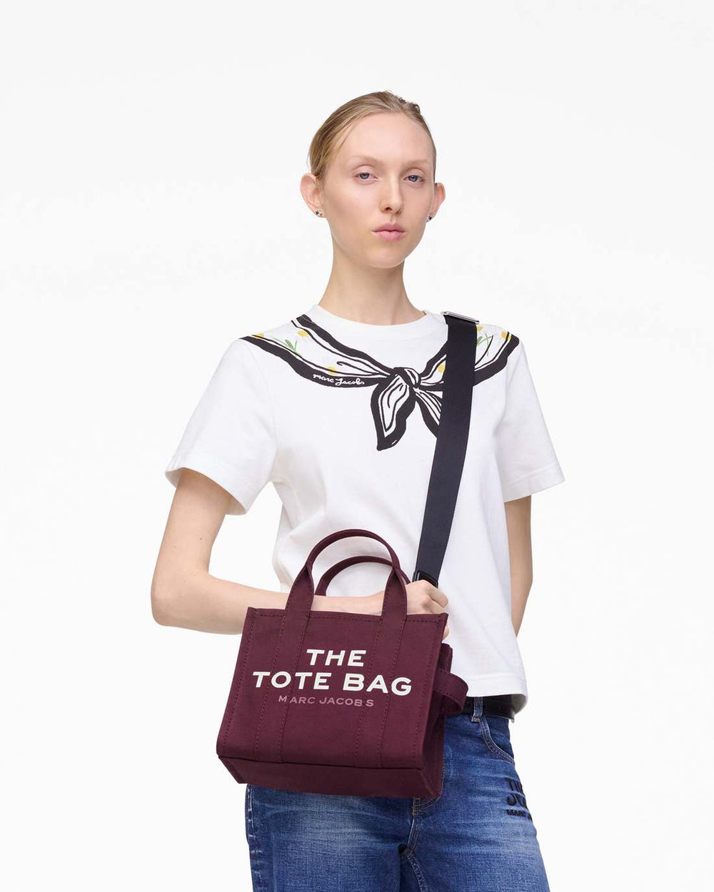 The Canvas Small Tote Bag Dark Plum