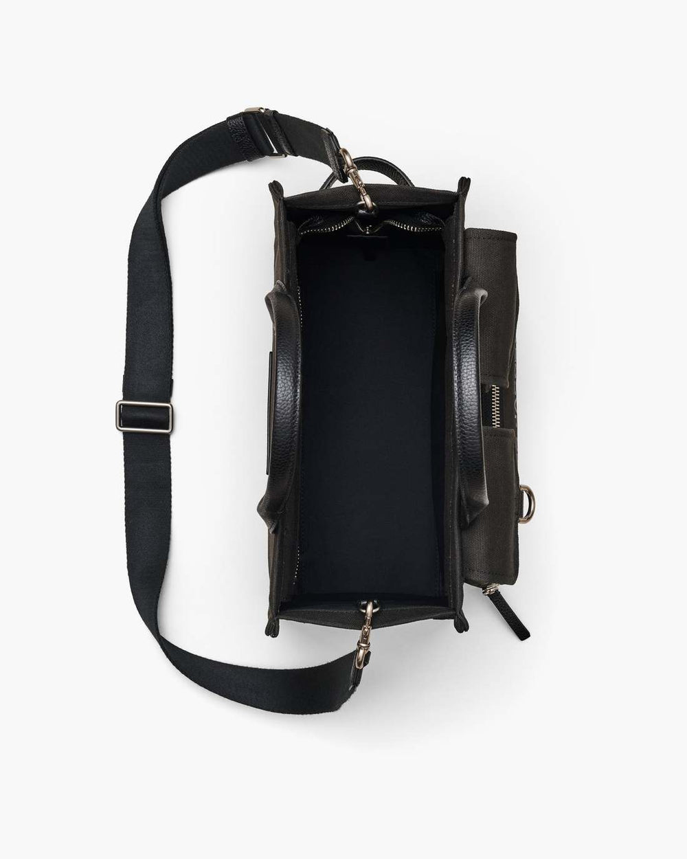 The Cargo Canvas Medium Tote Bag Black