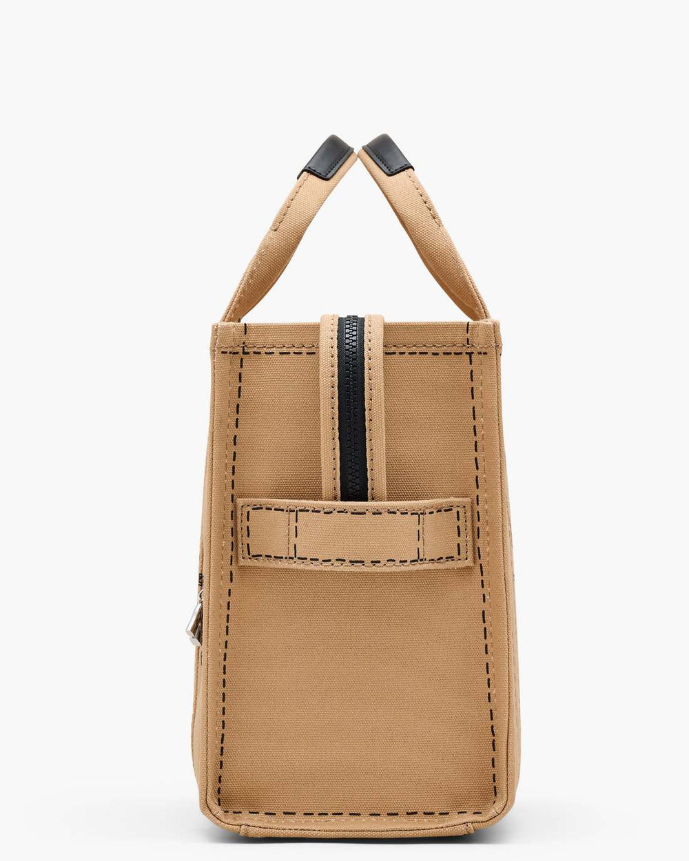 The Trompe L'Oeil Charm Canvas Medium Tote Bag Camel Multi