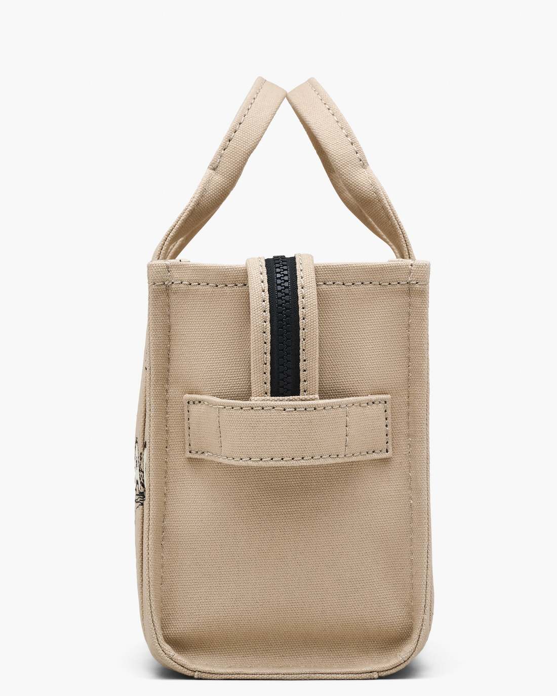 The Daisy Doodle Canvas Small Tote Bag Beige Multi