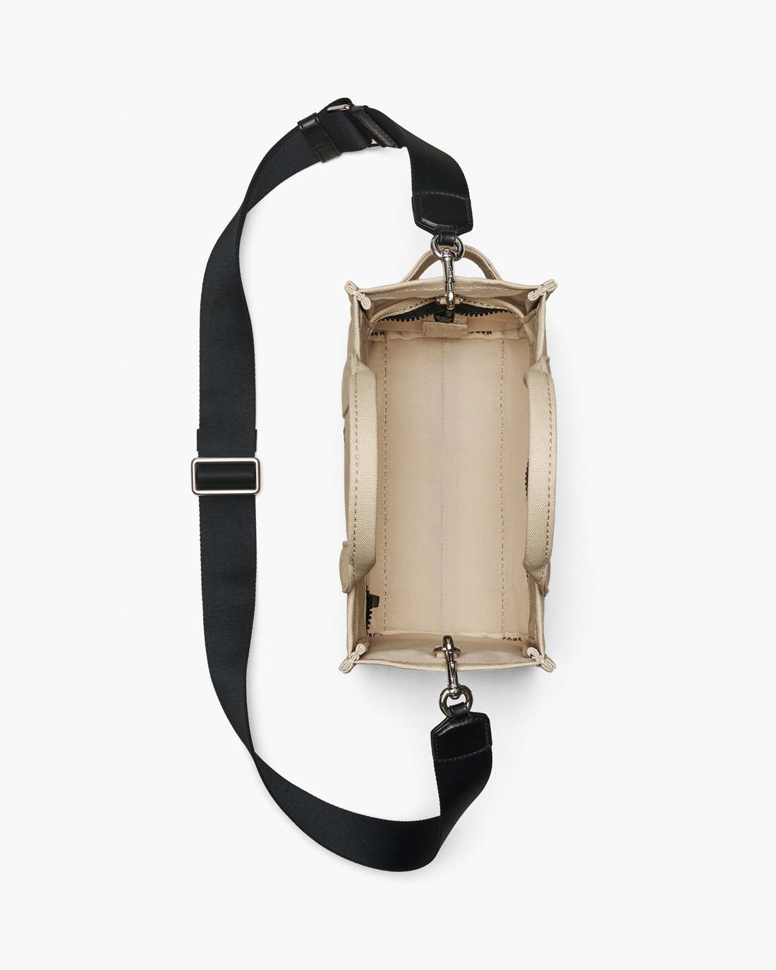 The Daisy Doodle Canvas Small Tote Bag Beige Multi