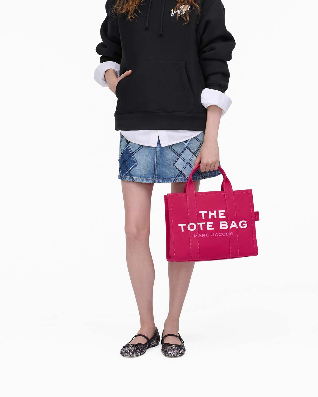 The Canvas Medium Tote Bag Raspberry Pink