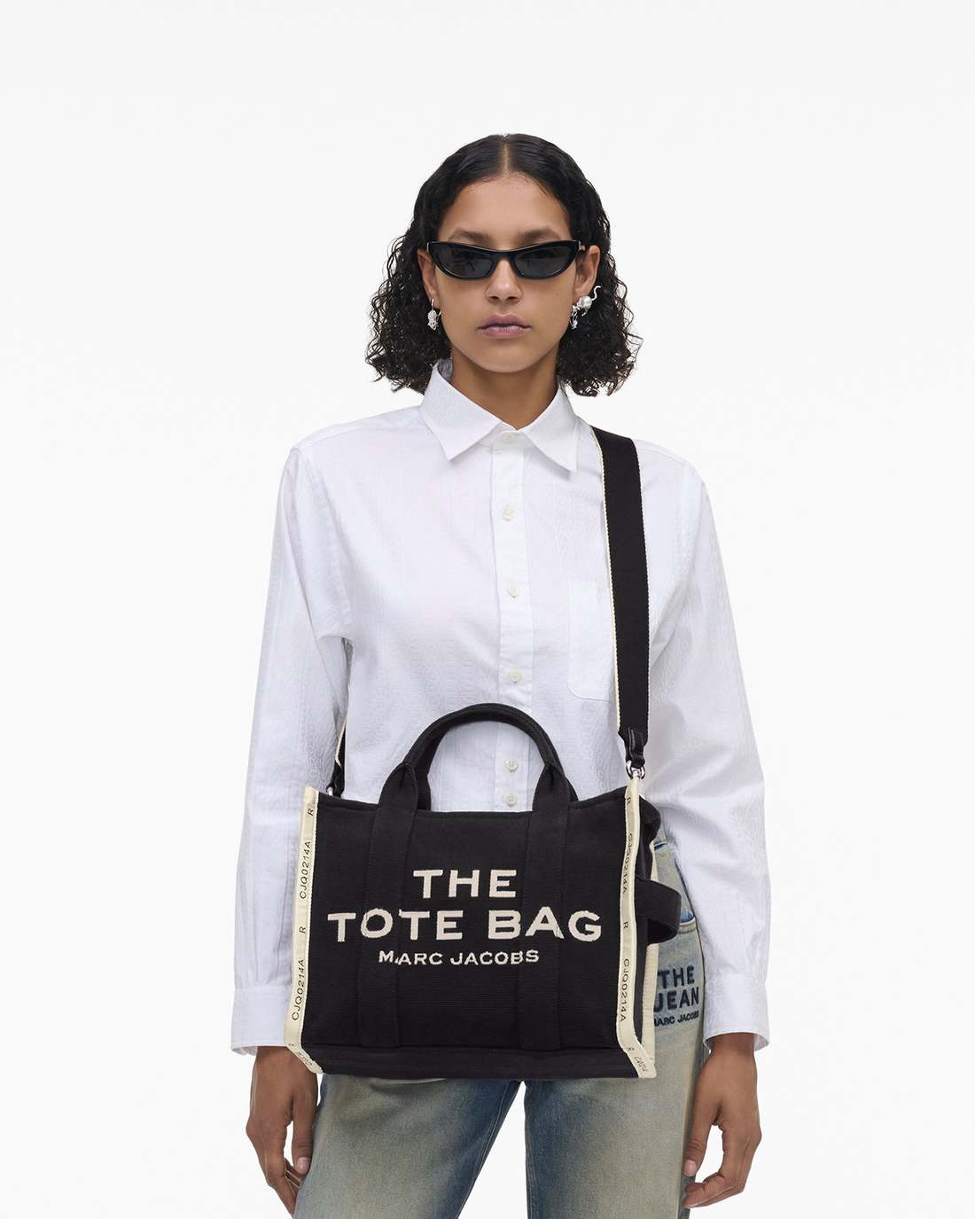 The Jacquard Medium Tote Bag Black