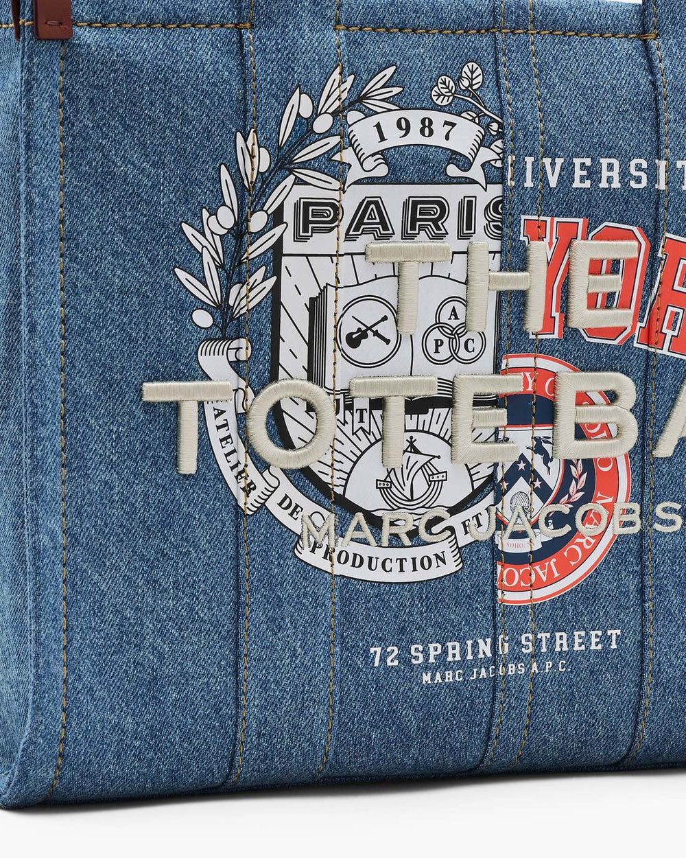 The A.P.C. X Marc Jacobs Denim Medium Tote Bag Washed Indigo