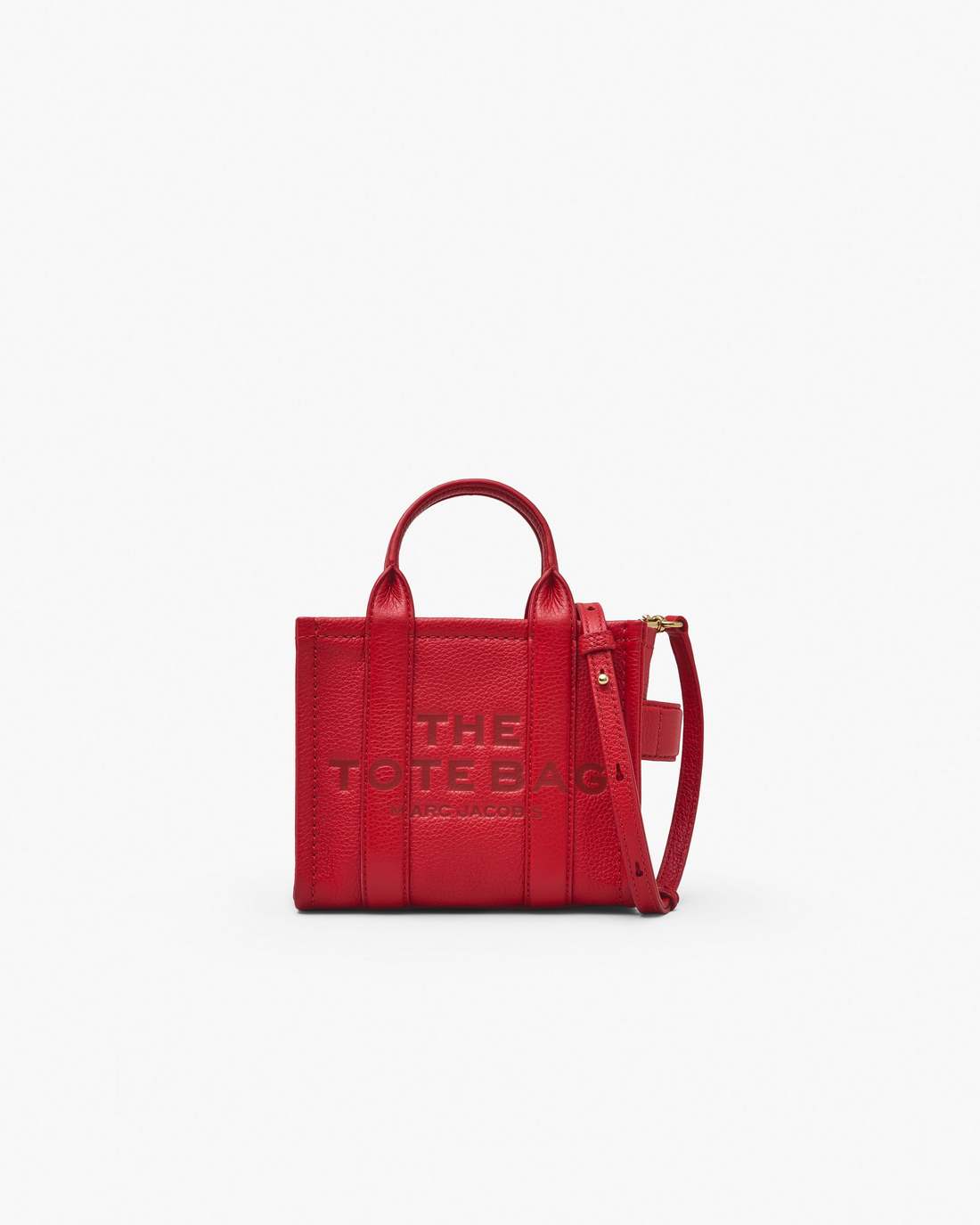 The Leather Crossbody Tote Bag True Red