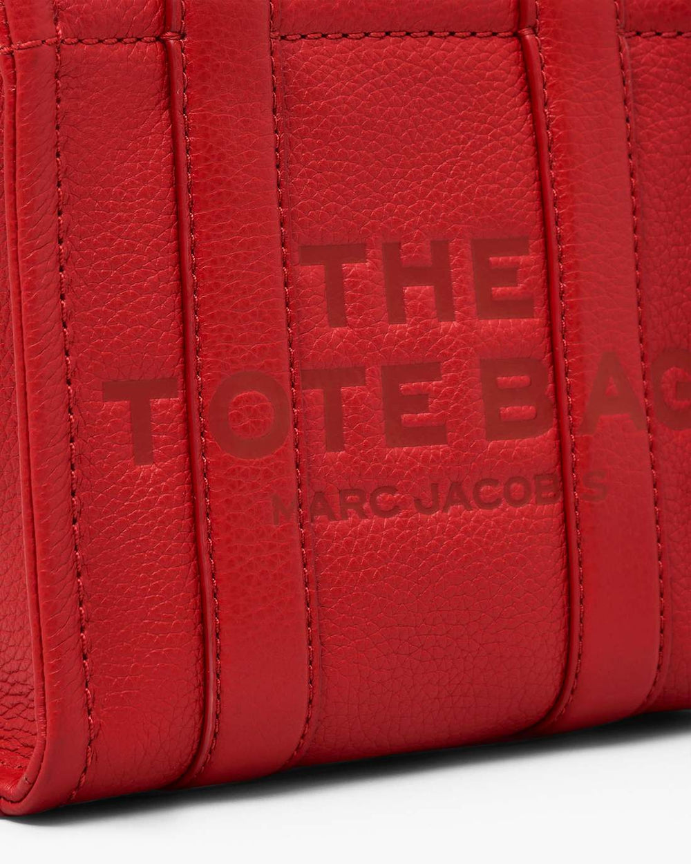 The Leather Crossbody Tote Bag True Red
