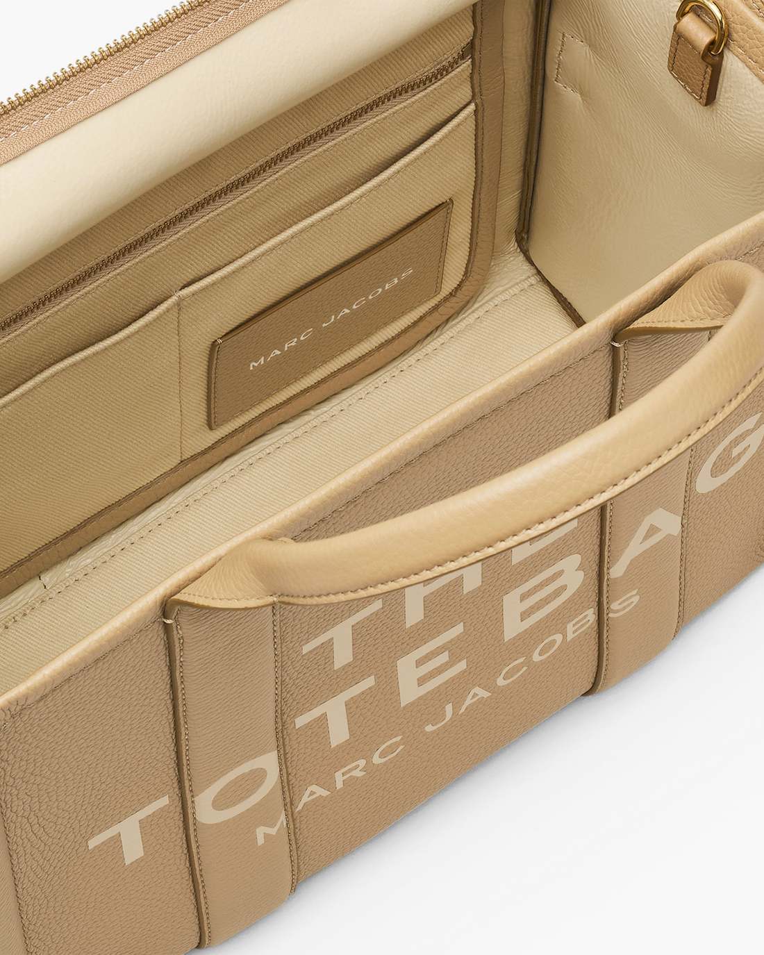 The Leather Medium Tote Bag Camel