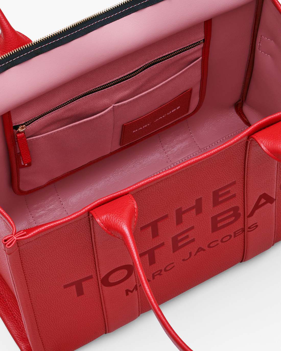 The Leather Large Tote Bag True Red