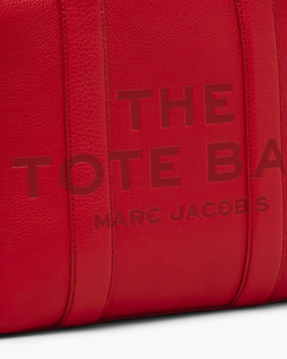 The Leather Medium Tote Bag True Red