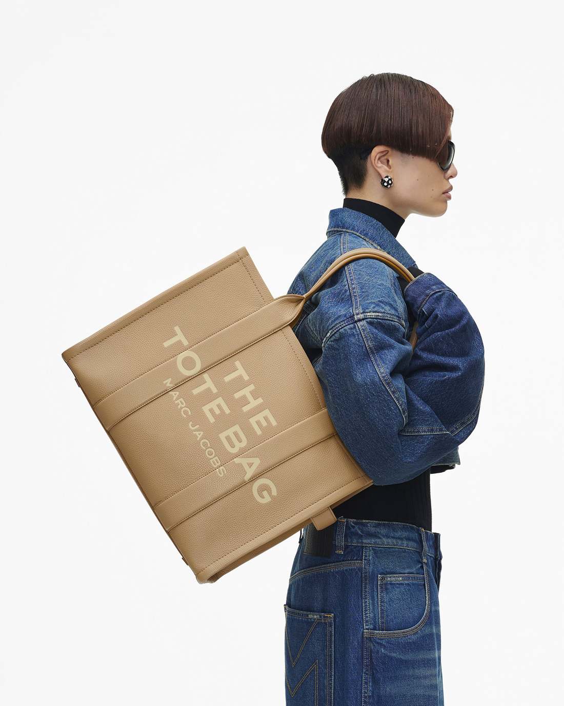 The Leather Large Tote Bag Camel