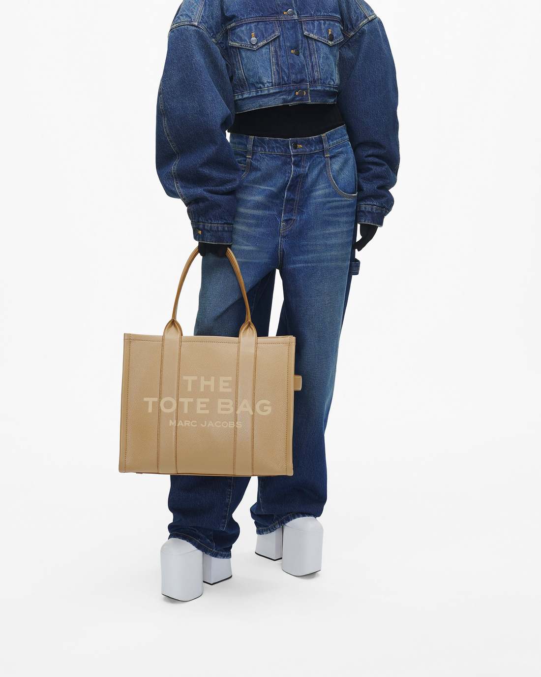 The Leather Large Tote Bag Camel