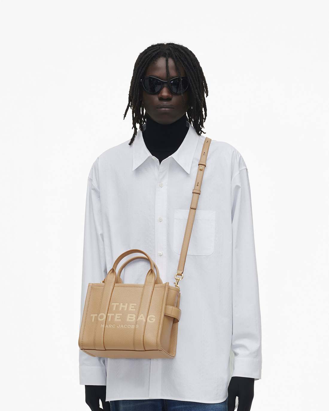 The Leather Small Tote Bag Camel