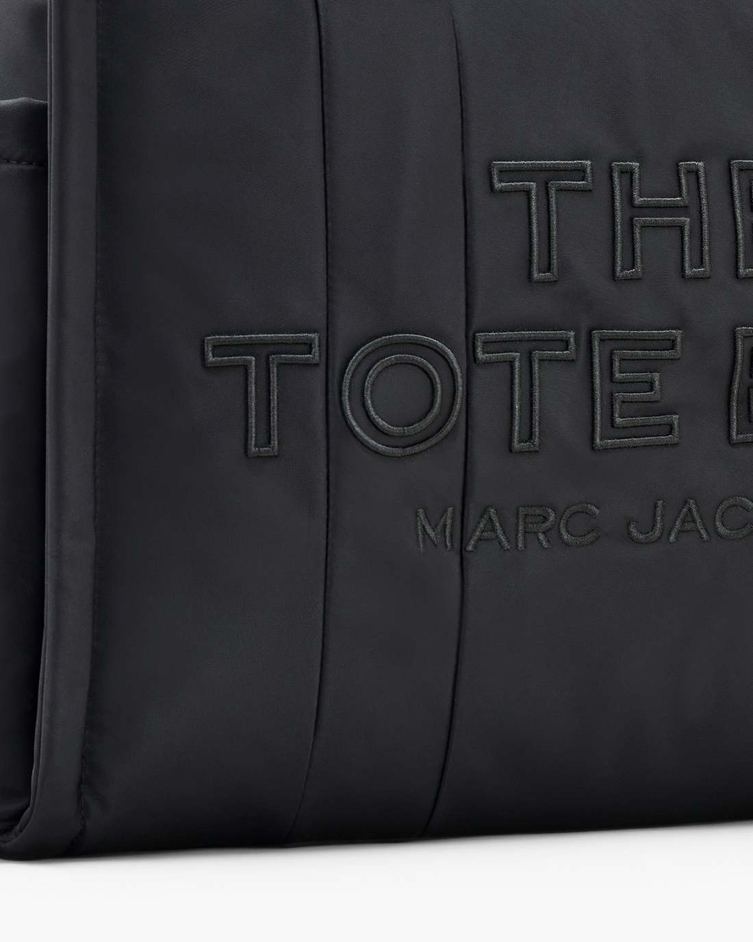 The Puffy Nylon Large Tote Bag Black