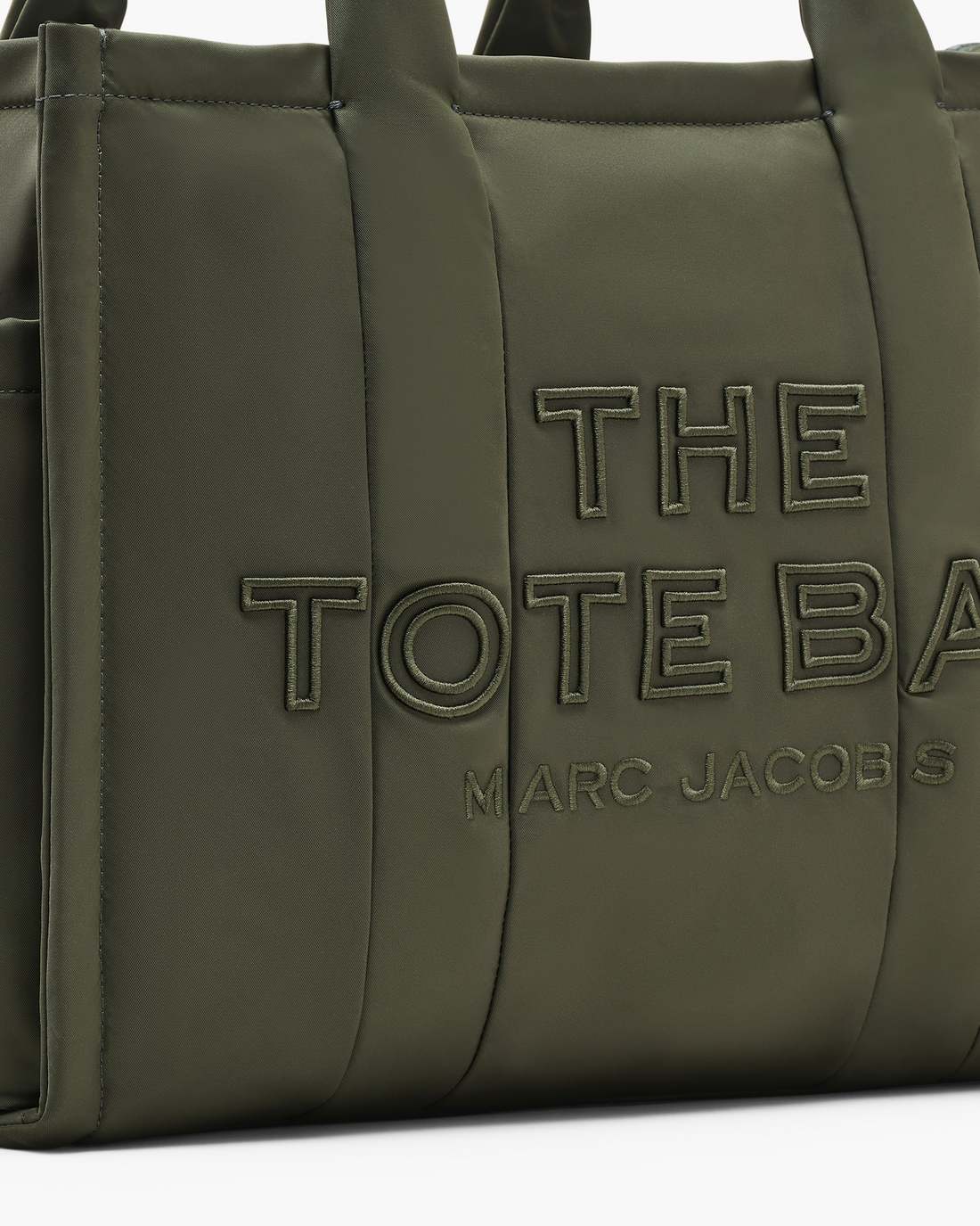 The Puffy Nylon Large Tote Bag Army Green