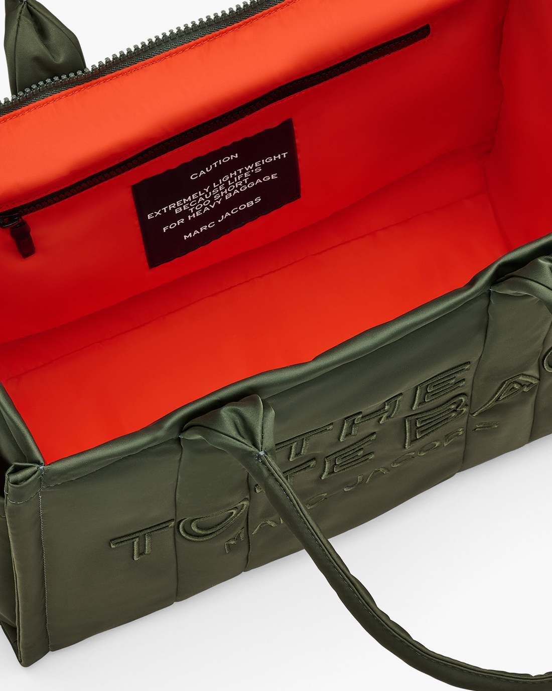 The Puffy Nylon Large Tote Bag Army Green