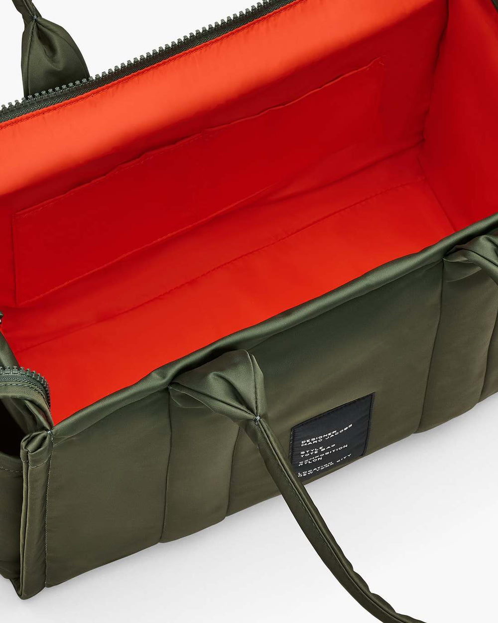 The Puffy Nylon Large Tote Bag Army Green
