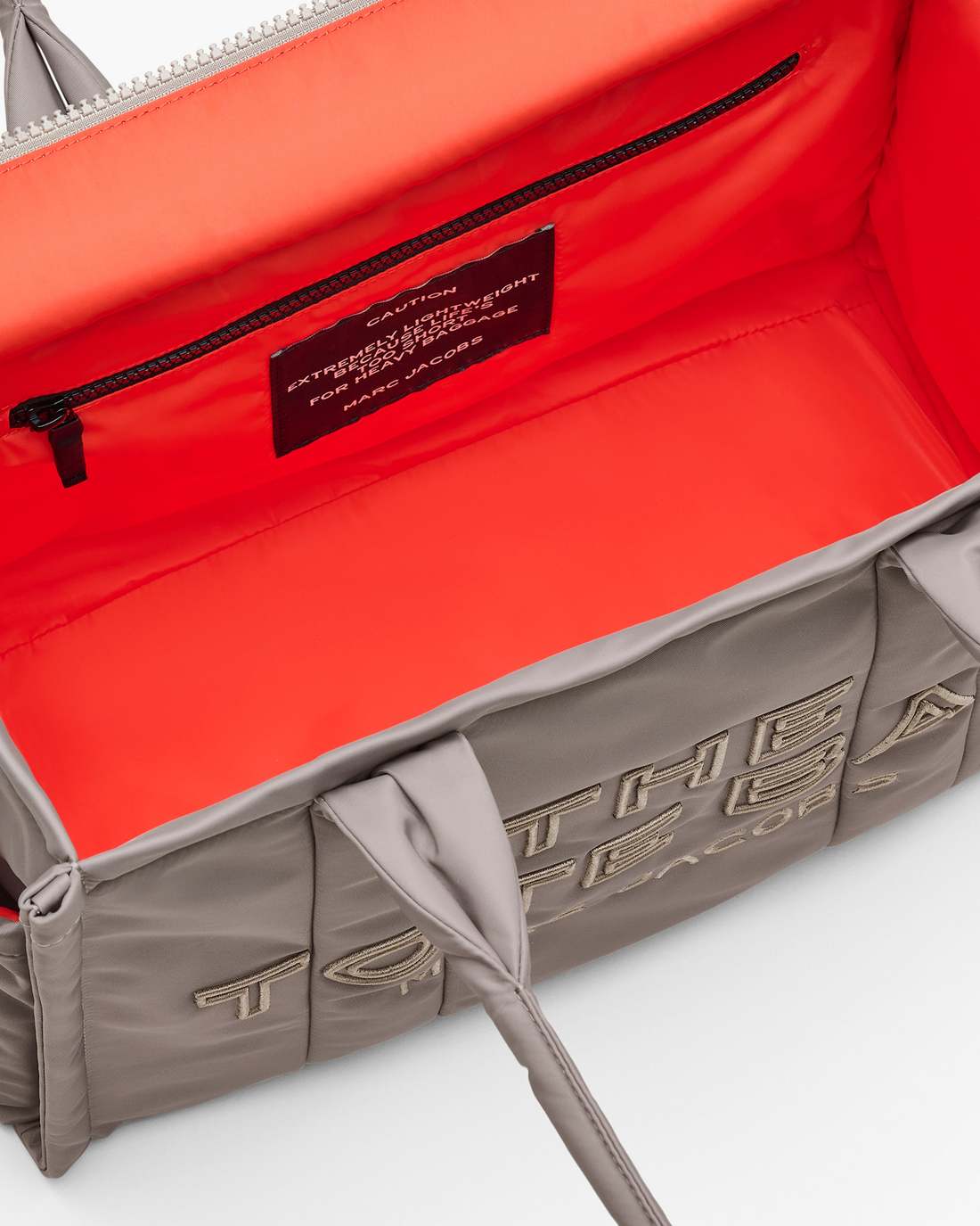 The Puffy Nylon Large Tote Bag Cement