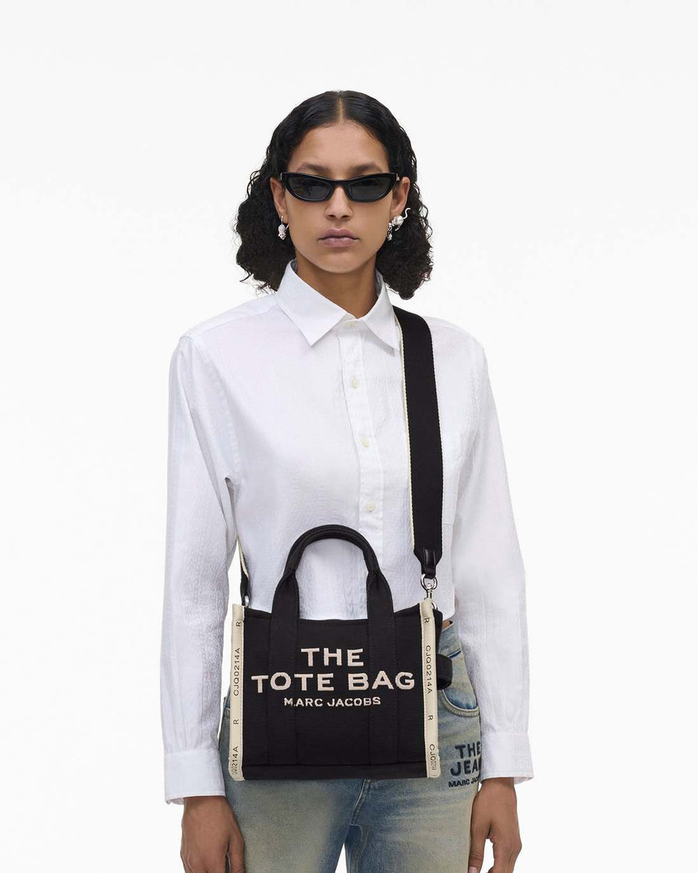 The Jacquard Small Tote Bag Black