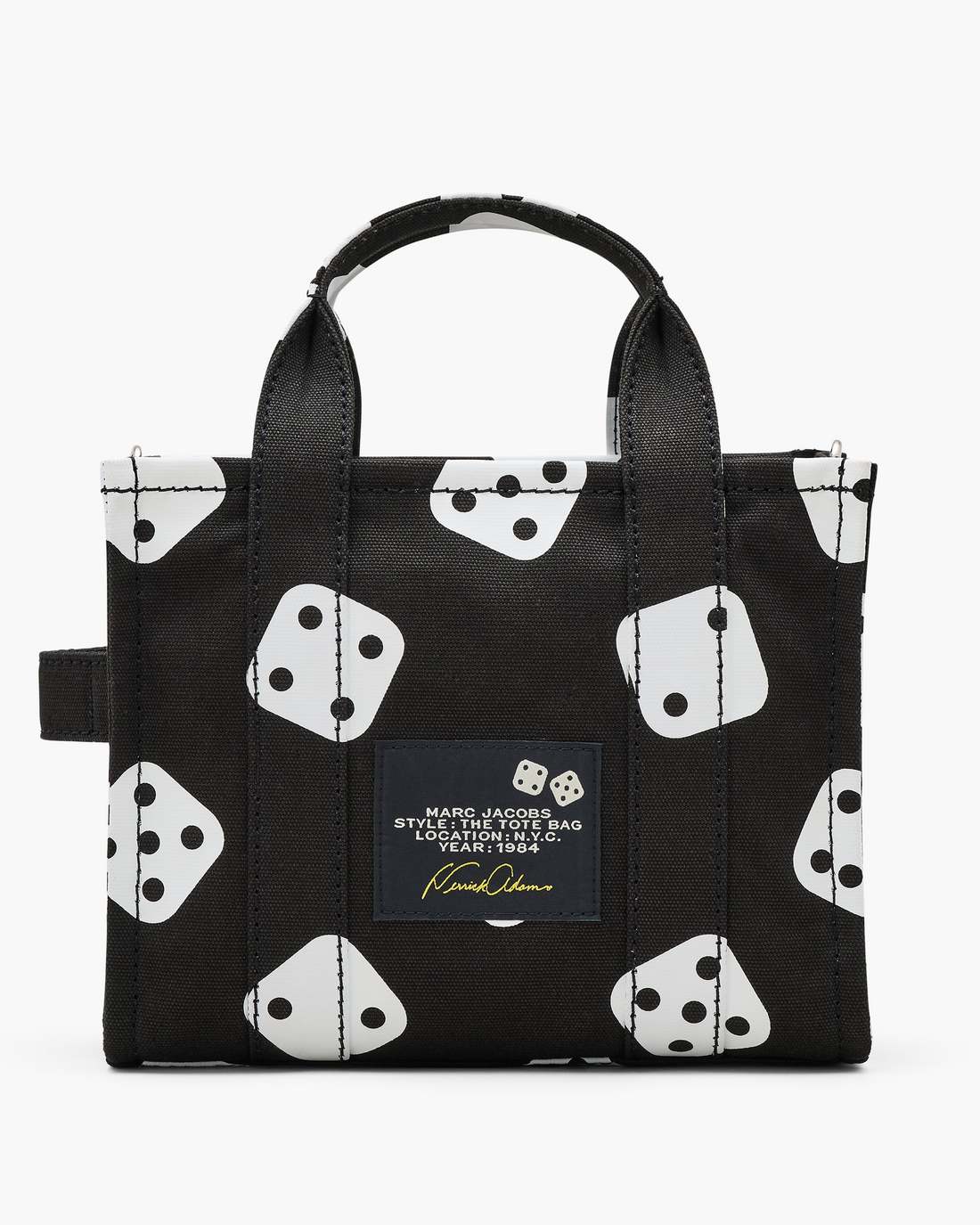 Derrick Adams X Marc Jacobs Canvas Small Tote Bag Black/White
