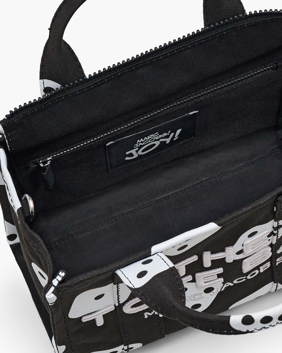 Derrick Adams X Marc Jacobs Canvas Small Tote Bag Black/White