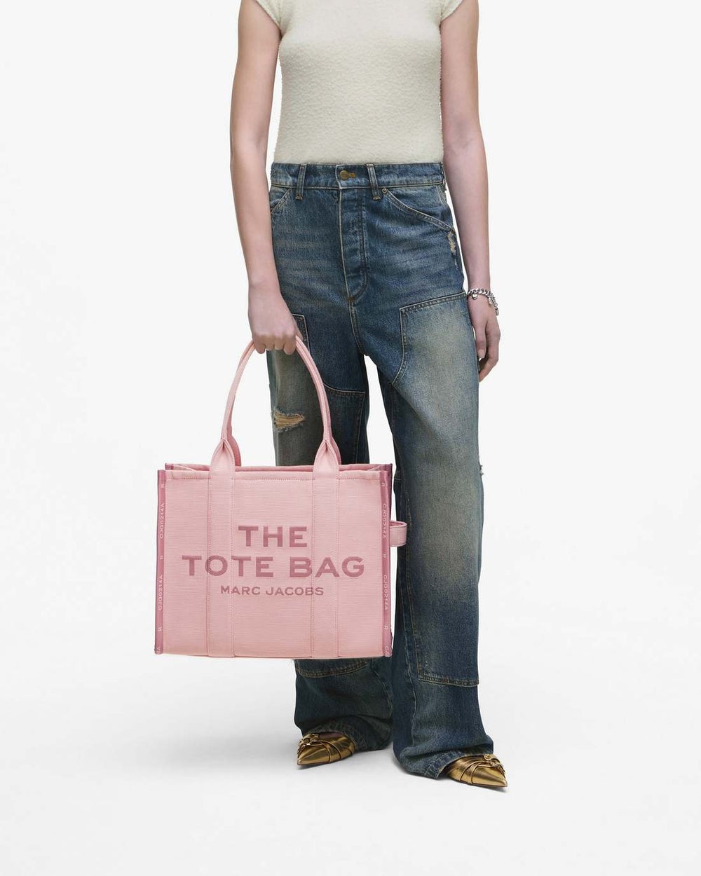 The Jacquard Large Tote Bag Rose