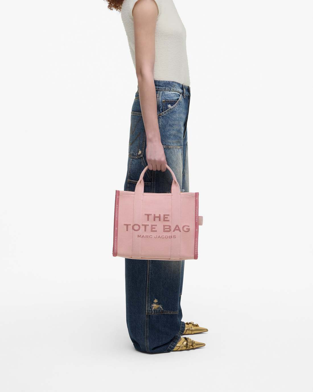 The Jacquard Medium Tote Bag Rose